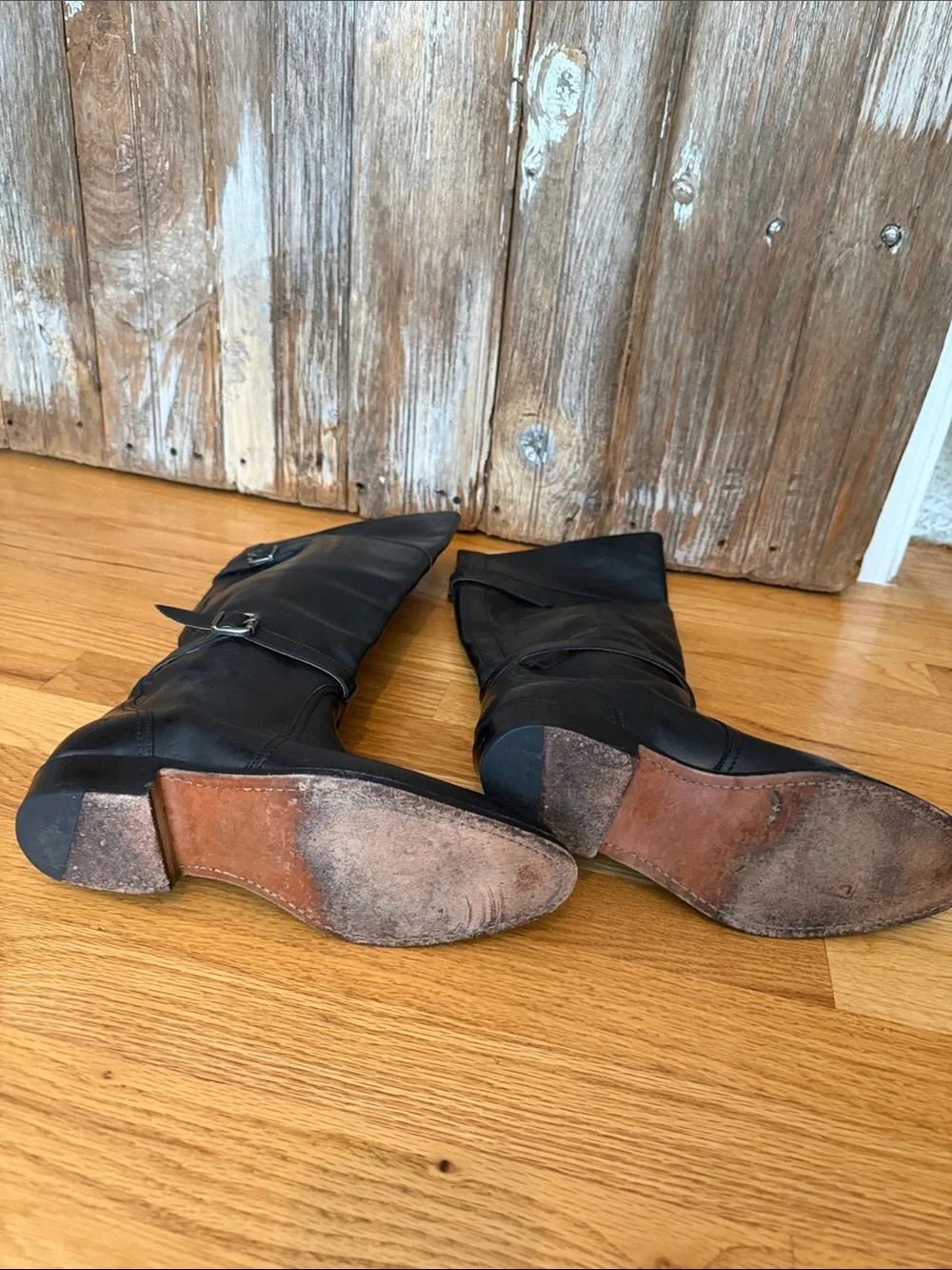 Frye Black Leather Over-the-Knee Dorato Riding Boots, size 8